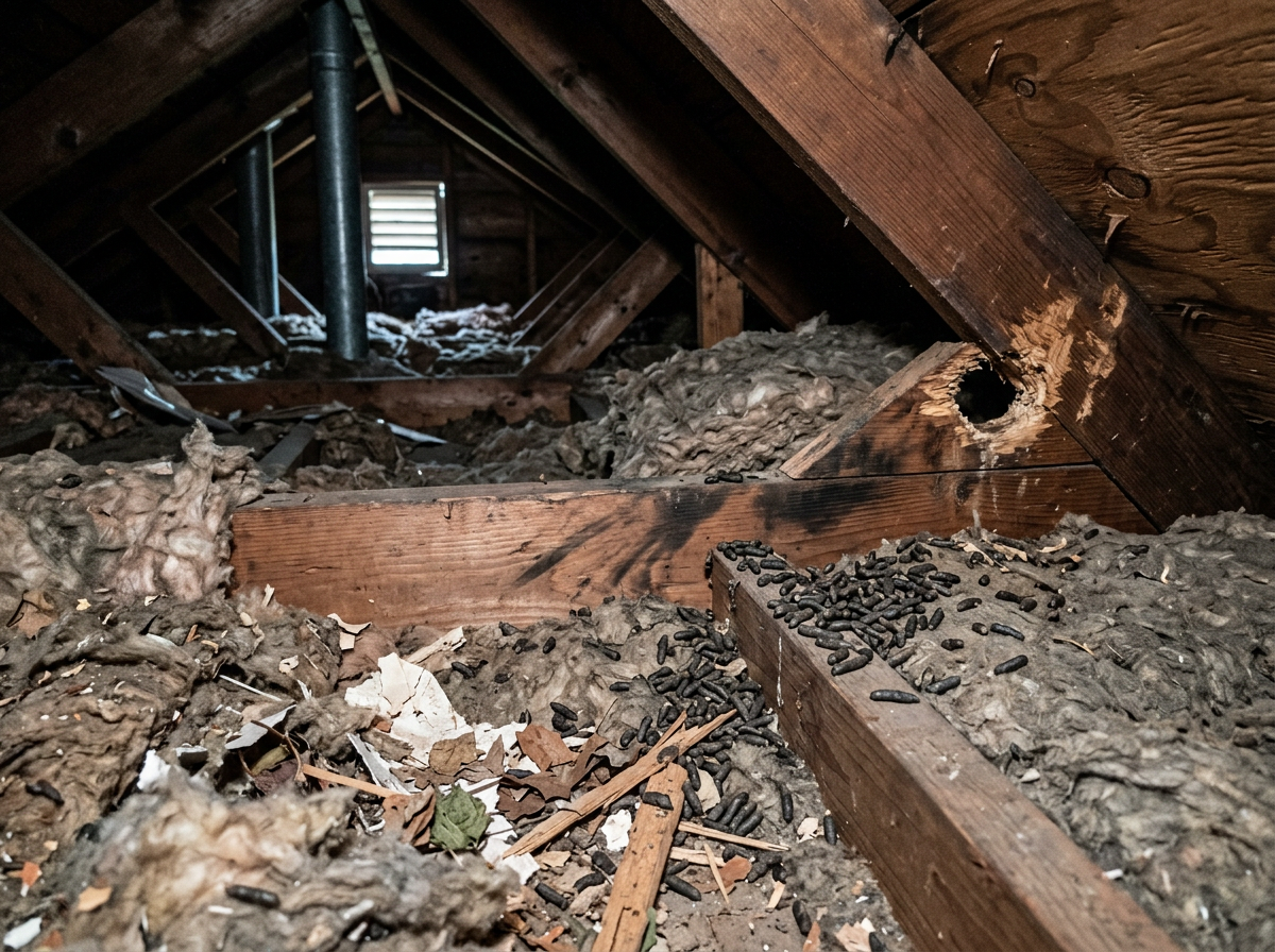 Signs Of Roof Rats In Thiells Attics