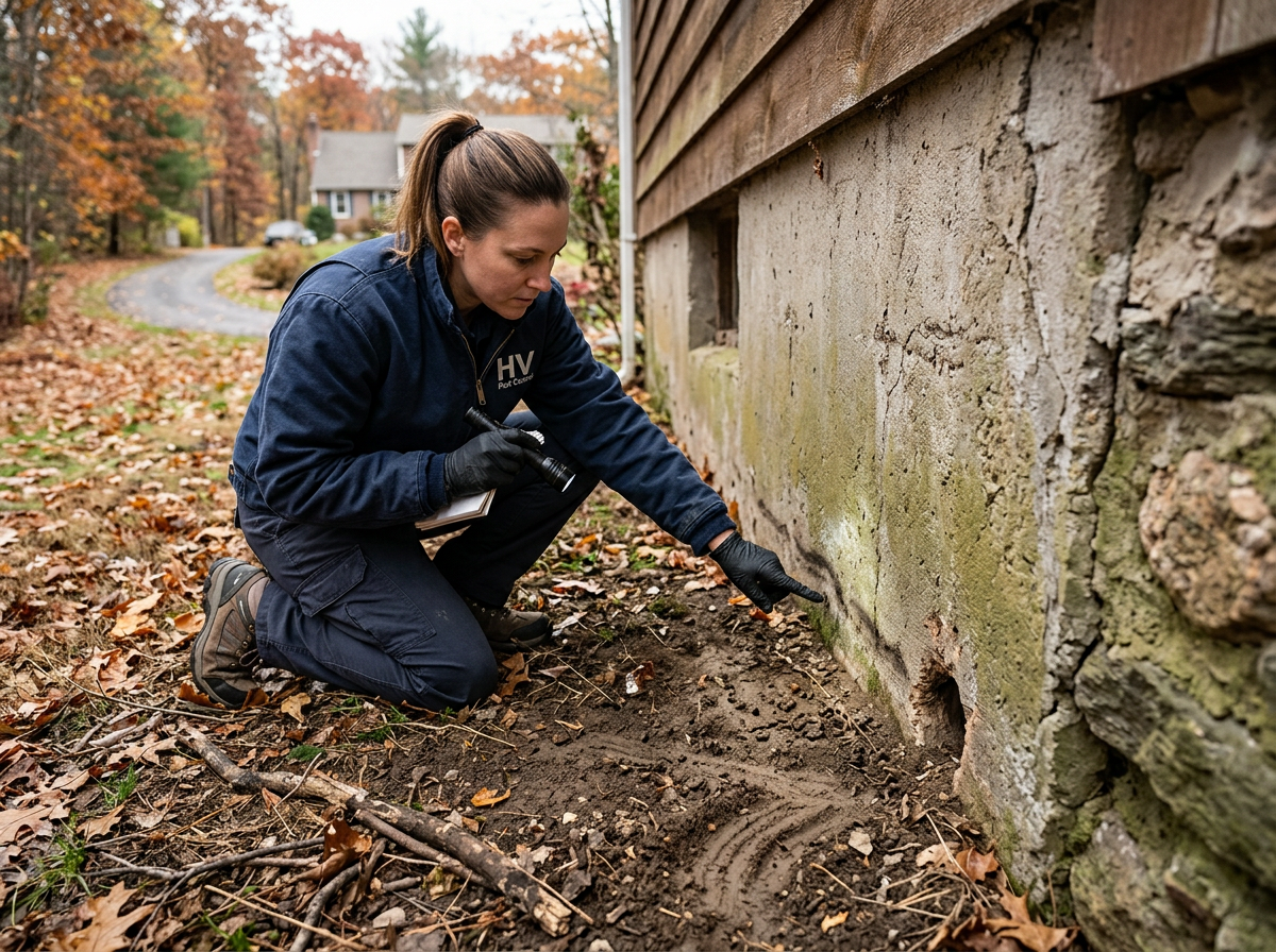 Tracking Rodent Trails Around Thiells Foundations